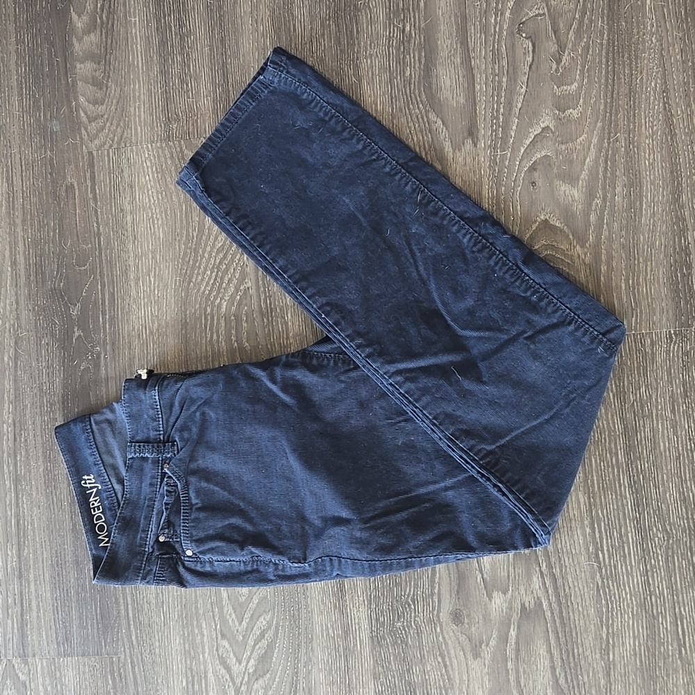 Ann Taylor Corduroy NAVY Blue Modern Fit Jeans Size 0P